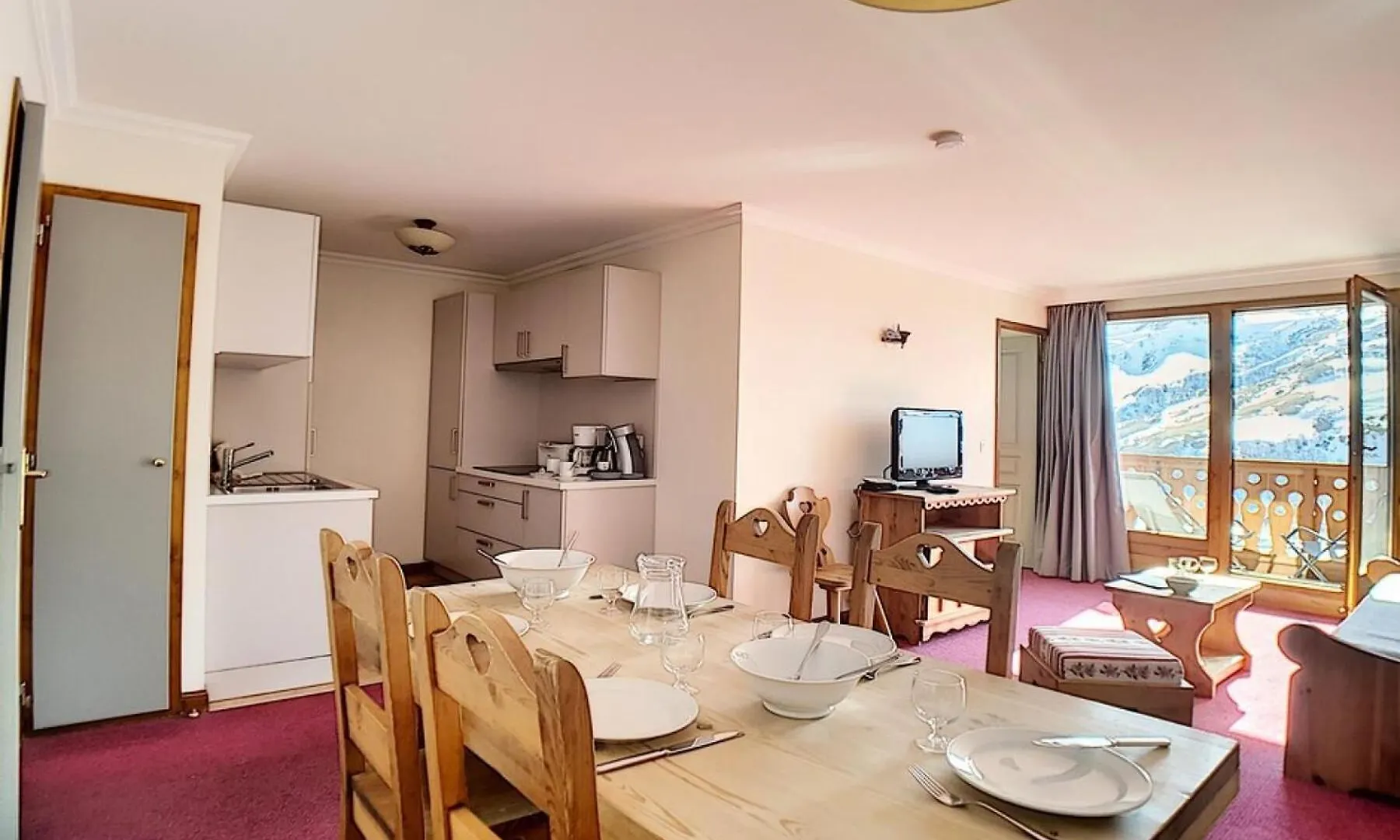アパート Residence Les Cristaux - Appartement Spacieux & Renove - Proche Des Pistes - Sauna - Hammam - Wifi - Balcon Mae-0534 サン・マルタン・ド・ベルヴィル